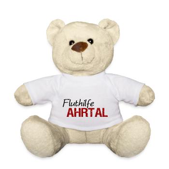 Fluthilfe Ahrtal Flut Helfer Hochwasser Eimerkette - Teddy - Weiß - Vorne