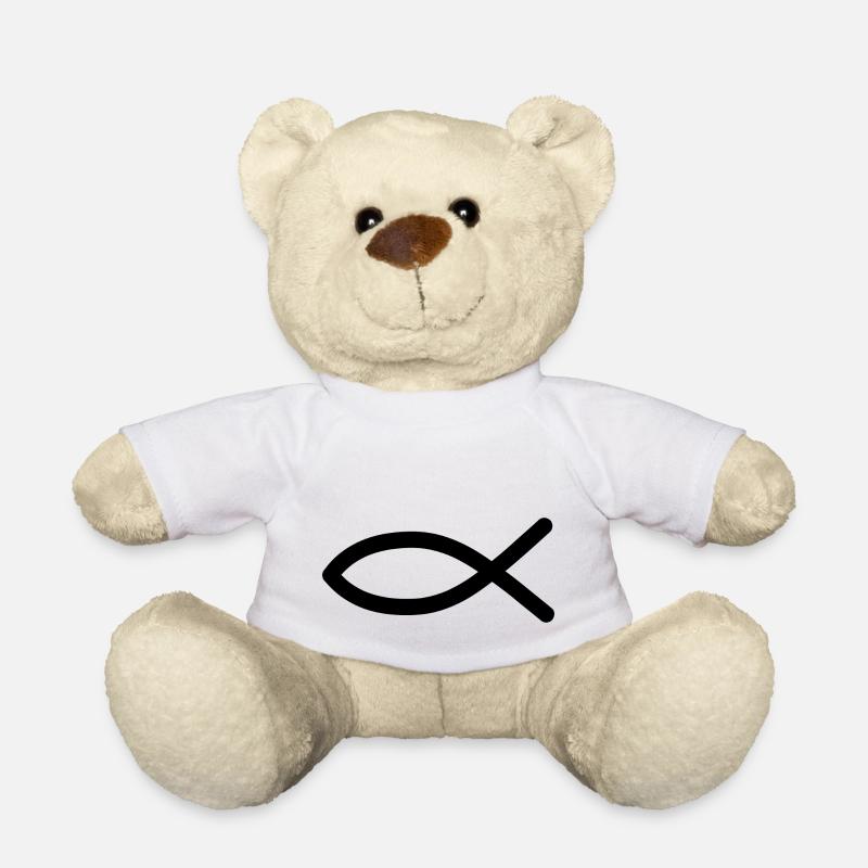 ichthus - Nounours - blanc