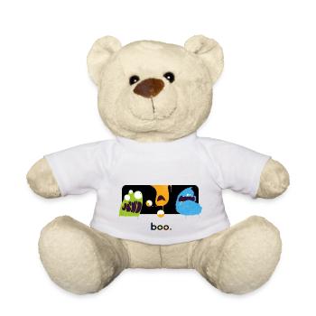 Lustige Halloween Monster - Teddy - Weiß - Vorne