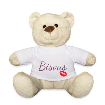 Bisous - Nounours - blanc - Devant