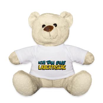 lustige Aussage ich bin eine Labertasche - Teddy - Weiß - Vorne