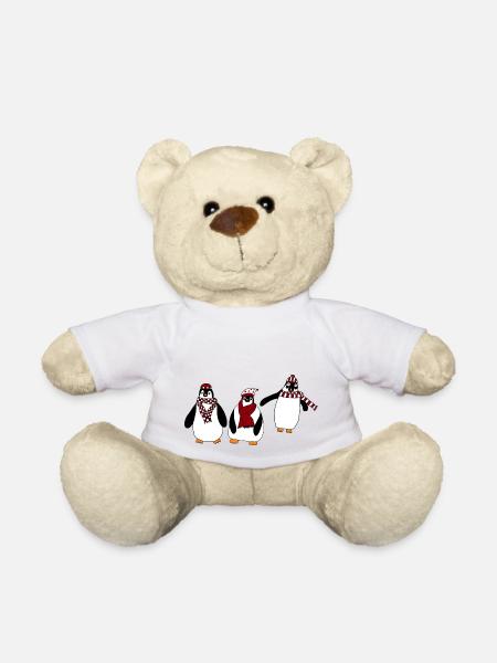 Penguins - Teddy Bear - white