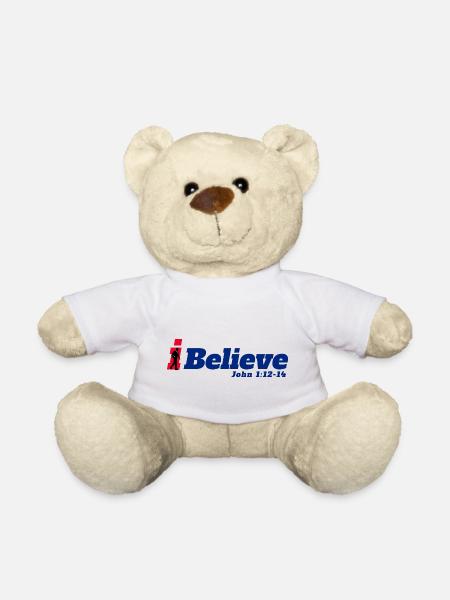 Ich glaube - Christliche Kleidung - Teddy - Weiß