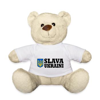 Slava ukraini - Teddy - Weiß - Vorne