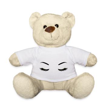 Lashes with Glitter - Teddy - Weiß - Vorne