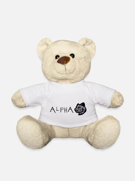 Louve Loup Alpha - Nounours - blanc