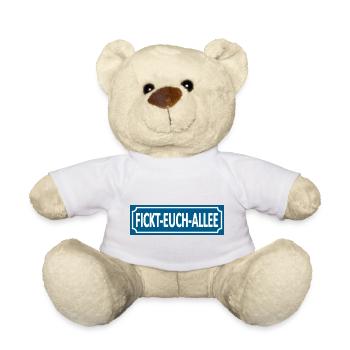 Fickt-Euch-Allee- Humor, Satire Lustige Sprüche - Teddy - Weiß - Vorne
