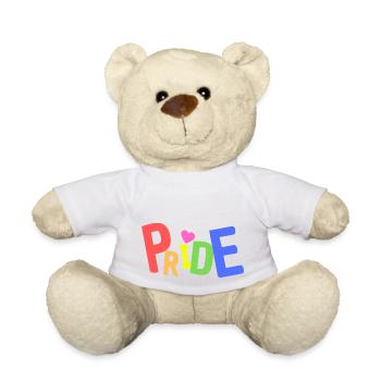 PRIDE Schriftzug - Teddy - Weiß - Vorne