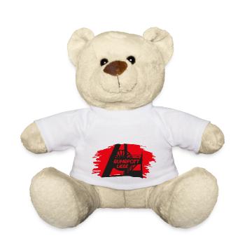 Ruhrpottliebe schlägt in meiner Brust - Teddy - Weiß - Vorne
