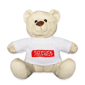 POLICE JAPONAISE FORTE - Nounours - blanc - Devant