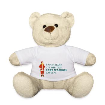 Weihnachtsmann Design - Teddy - Weiß - Vorne