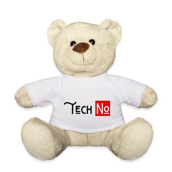 techno no to humor technology - Teddy Bear - white - Front