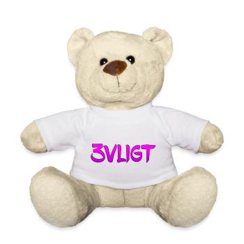 SMS chat langue fortifications anglais trois 3 trois - Nounours - blanc - Devant