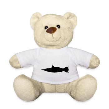 Fantasie Unterseeboot, Silhouette - Teddy - Weiß - Vorne