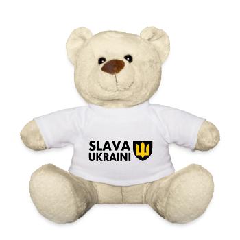 Slava ukraini - Nounours - blanc - Devant
