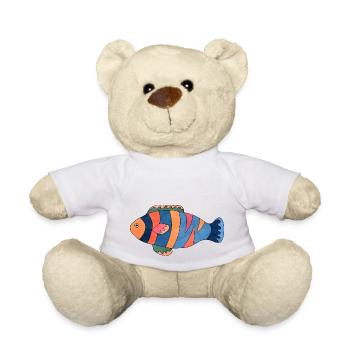 Poisson - Nounours - blanc - Devant