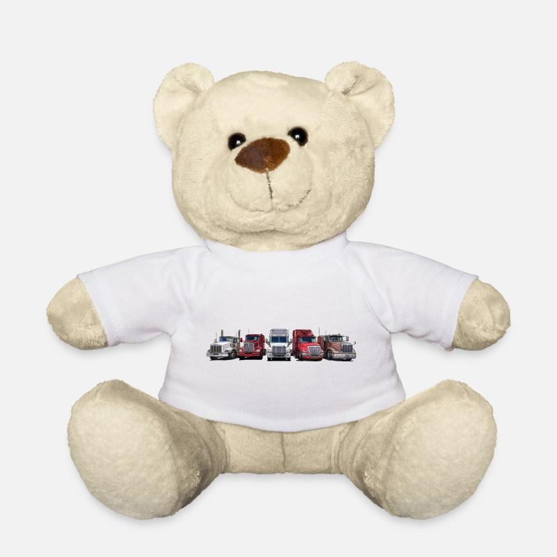 Sattelschlepper Zugmaschinen mit langer Motorhaube - Teddy - Weiß
