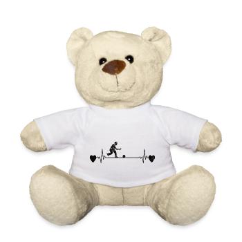 Bowling Cone Gift Bowling Ball Bowling Bowler - Teddy Bear - white - Front