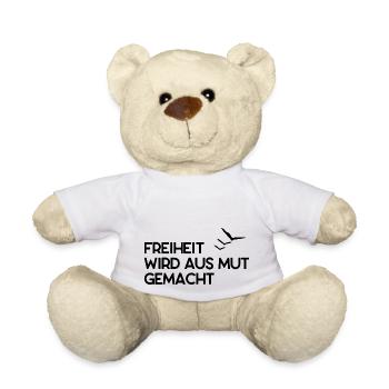 Freiheit wird aus Mut gemacht - Teddy - Weiß - Vorne