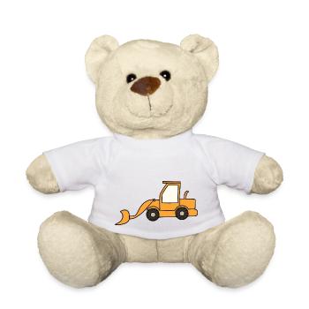 Wheel loader - Teddy Bear - white - Front