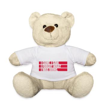 Je suis venu voir oublier - Nounours - blanc - Devant
