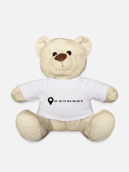 Hilden Koordinaten - Teddy - Weiß