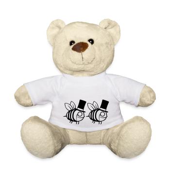 Freunde Team Bienen Herren - Teddy - Weiß - Vorne