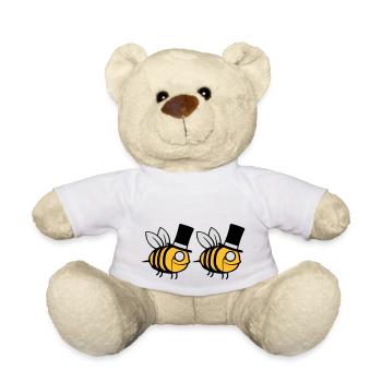 Team Cylinder Hat Bees - Nounours - blanc - Devant