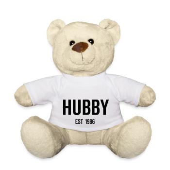Hubby Est 1986 - Nounours - blanc - Devant