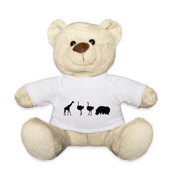 Safari Zoo Animal Safari Zoo - Teddy Bear - white - Front
