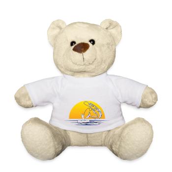 Fishing Fishing Fishing Fishing Fishing Hooks - Teddy Bear - white - Front