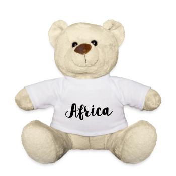 Africa lettrage - Nounours - blanc - Devant