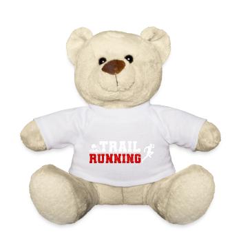 Trail Runner Running Jogging Jogger I Gift - Nounours - blanc - Devant