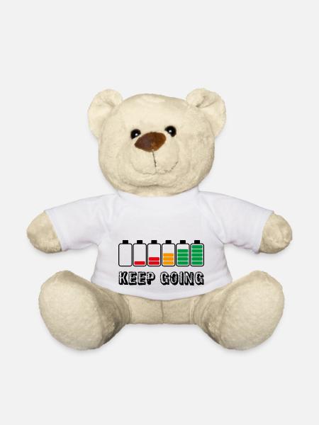 keep going - Teddy Bear - white