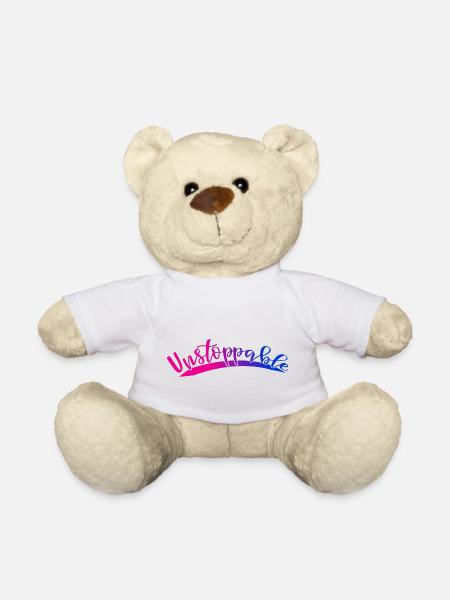Unstoppable - Teddy Bear - white