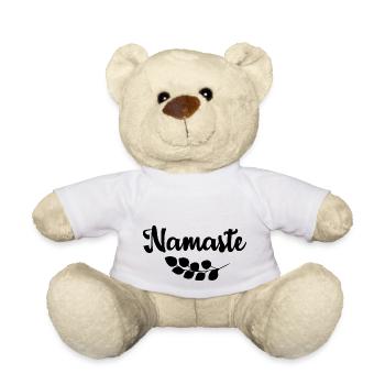 Cooler Yoga Spruch Geschenk Yogi - Teddy - Weiß - Vorne