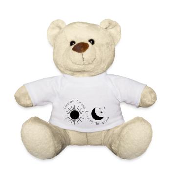Live by the sun love by the moon - Teddy Bear - white - Front
