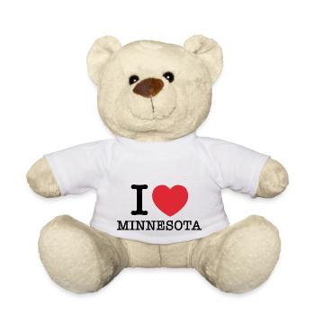 Ich liebe Minnesota | Minnesota | I Herz Minnesota - Teddy - Weiß - Vorne