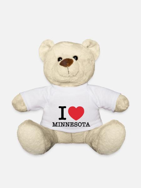 Ich liebe Minnesota | Minnesota | I Herz Minnesota - Teddy - Weiß
