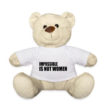 impossible is not women - Teddy - Weiß - Vorne