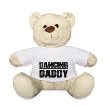 Dancing Dance Music - Teddy Bear - white - Front