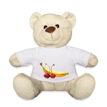 banane kirschen - Teddy - Weiß - Vorne