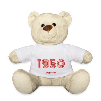 Né en 1950 - Nounours - blanc - Devant