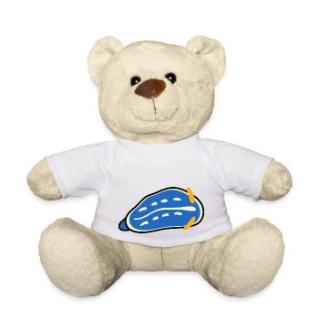 colorful sea animals nudibranch - Teddy Bear - white - Front
