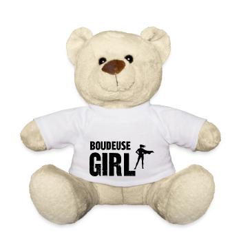 boudeuse girl - Nounours - blanc - Devant