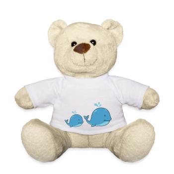 Sweet whales - Teddy Bear - white - Front