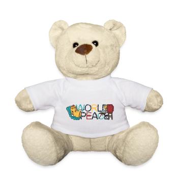 420 World Peace TV - Teddy - Weiß - Vorne