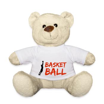 basketballer silhouette - Teddy - Weiß - Vorne
