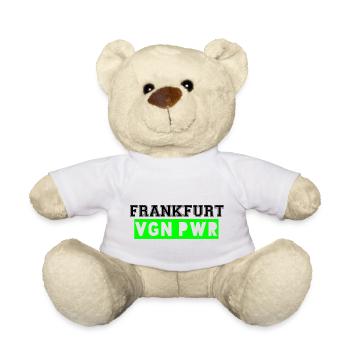 FRANKFURT VEGAN POWER - Teddy - Weiß - Vorne