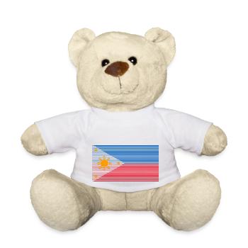 Philippinen Filipino Flagge Stolz I Geschenk - Teddy - Weiß - Vorne
